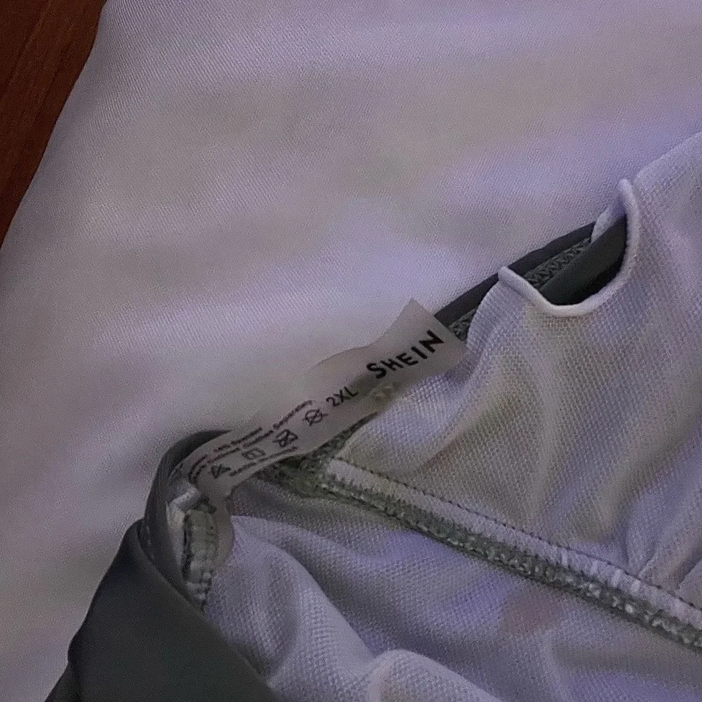 SHEIN Gray and White‎ Swimsuit